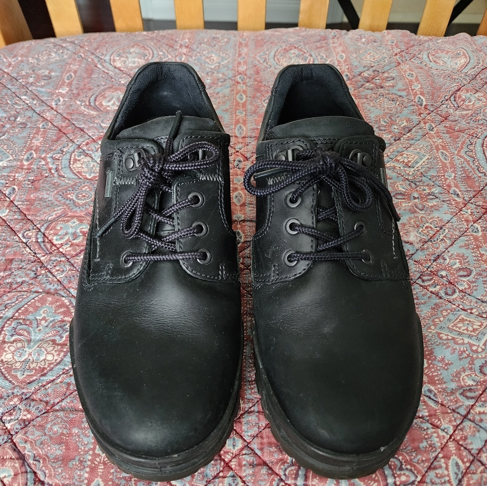 ECCO Black Leather Men's Shoes, Size 40